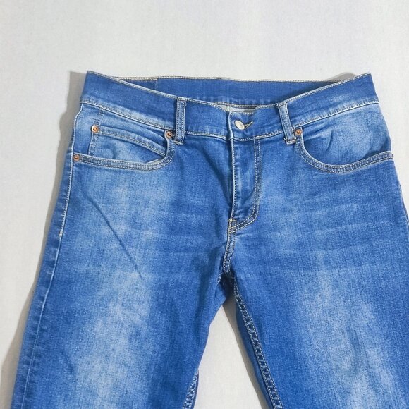 Levi's 511 jeans men's sz W34 L30 medium washed blue slim fit straight leg jeans - Picture 2 of 15